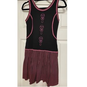 NWT FENDI ROMA Karlito Polka Dot Stretch-Jersey Tennis Dress